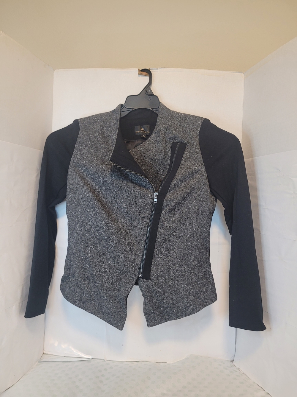 Worthington Asymmetrical Black Blazer - Medium